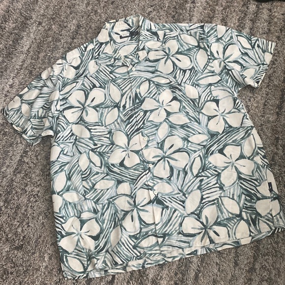 Nautica Other - Nautica men’s 55% linen tropical print short sleeve shirt size extra-large